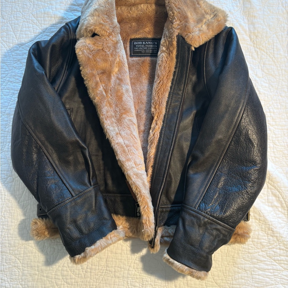 Leather Bomber Jacket vintage B3 USAAF